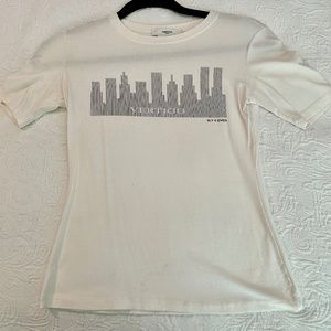 vintage Vertigo white tee shirt New York...made in France